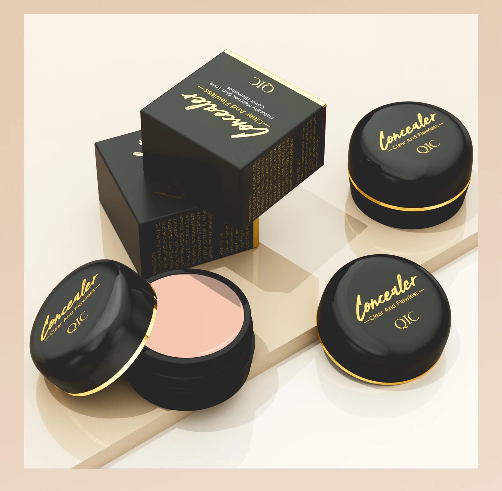 Hydrating Eye Brightening Concealer&Contour Cream-Full Coverage,Long Lasting,Correcting Eye Concealer for a Perfect Look Makeup