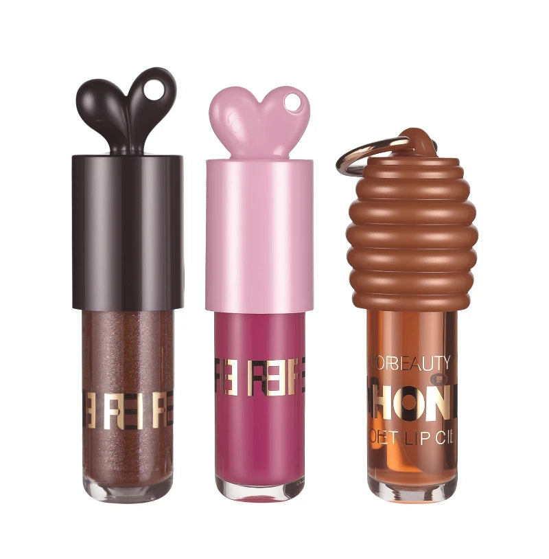 Honey Infused Hydrating Lip Oil - Nourishing for Dry Lips,High Shine,Fresh Honey Scent,Lip Gloss,Moisturizing Lip Makeup