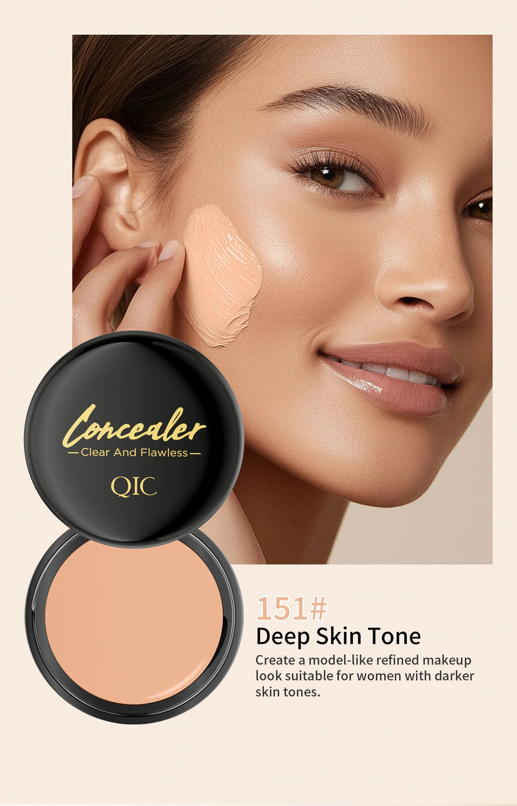 Hydrating Eye Brightening Concealer&Contour Cream-Full Coverage,Long Lasting,Correcting Eye Concealer for a Perfect Look Makeup