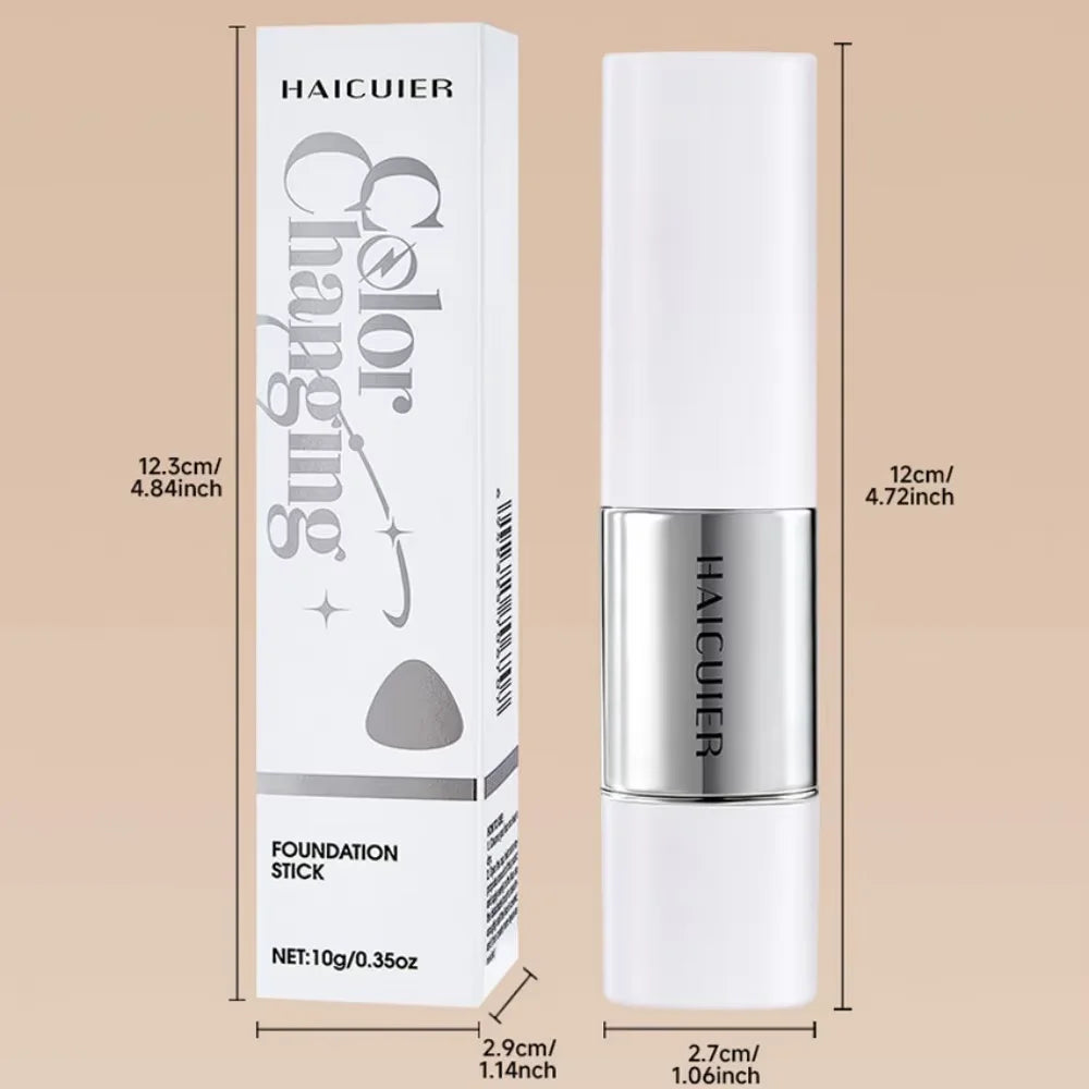 2-in-1 Color-Changing Foundation Stick Liquid Lightweight Moisturizing Concealer Women New Hot Sell Even Non-smudge Concealer