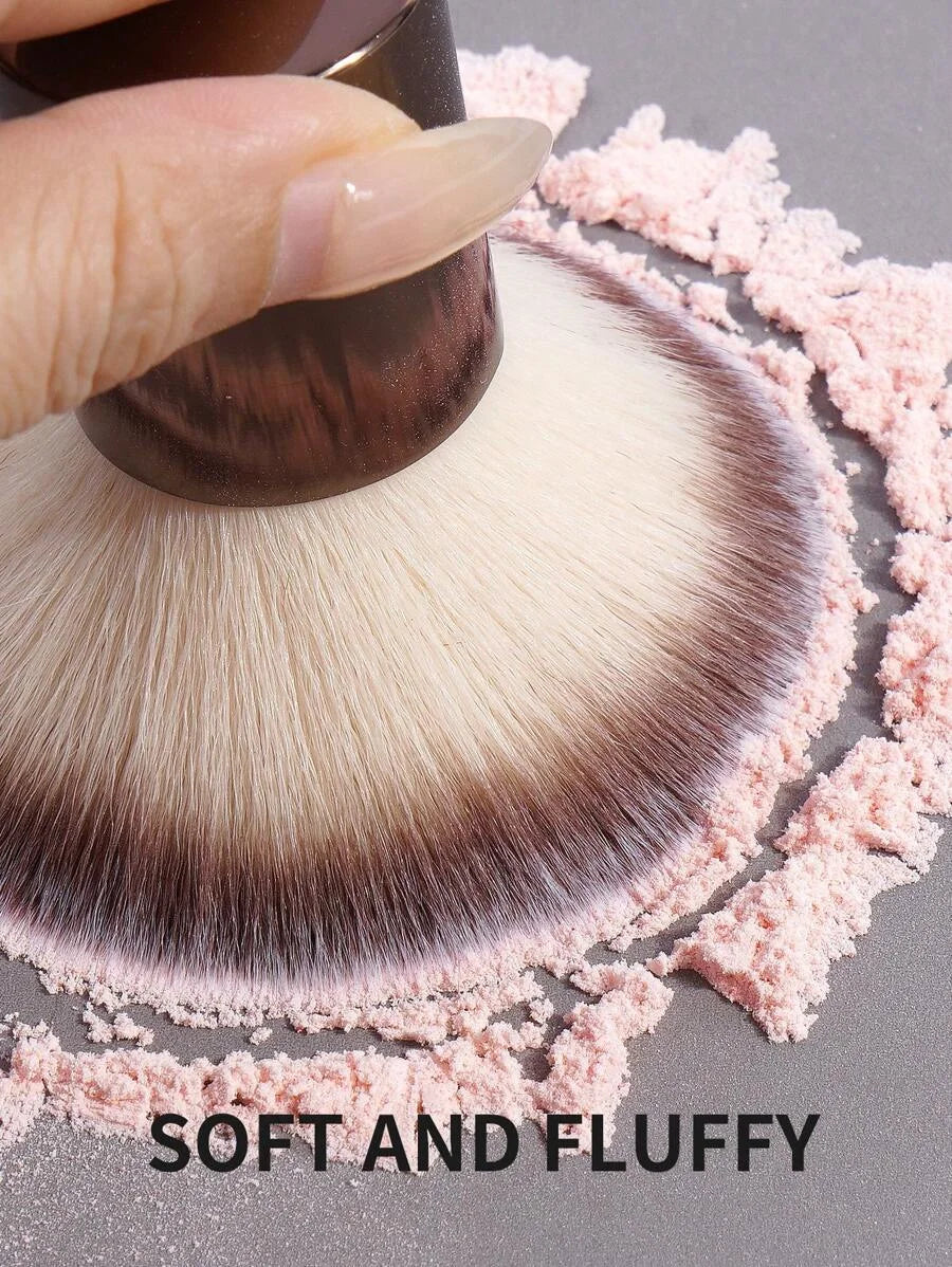 20pcs Professional Soft Aluminum Tube Makeup Brush Set With Velvet Bag,Soft Foundation Brush, Eyeshadow Brush, Eyebrow Brush, Bl